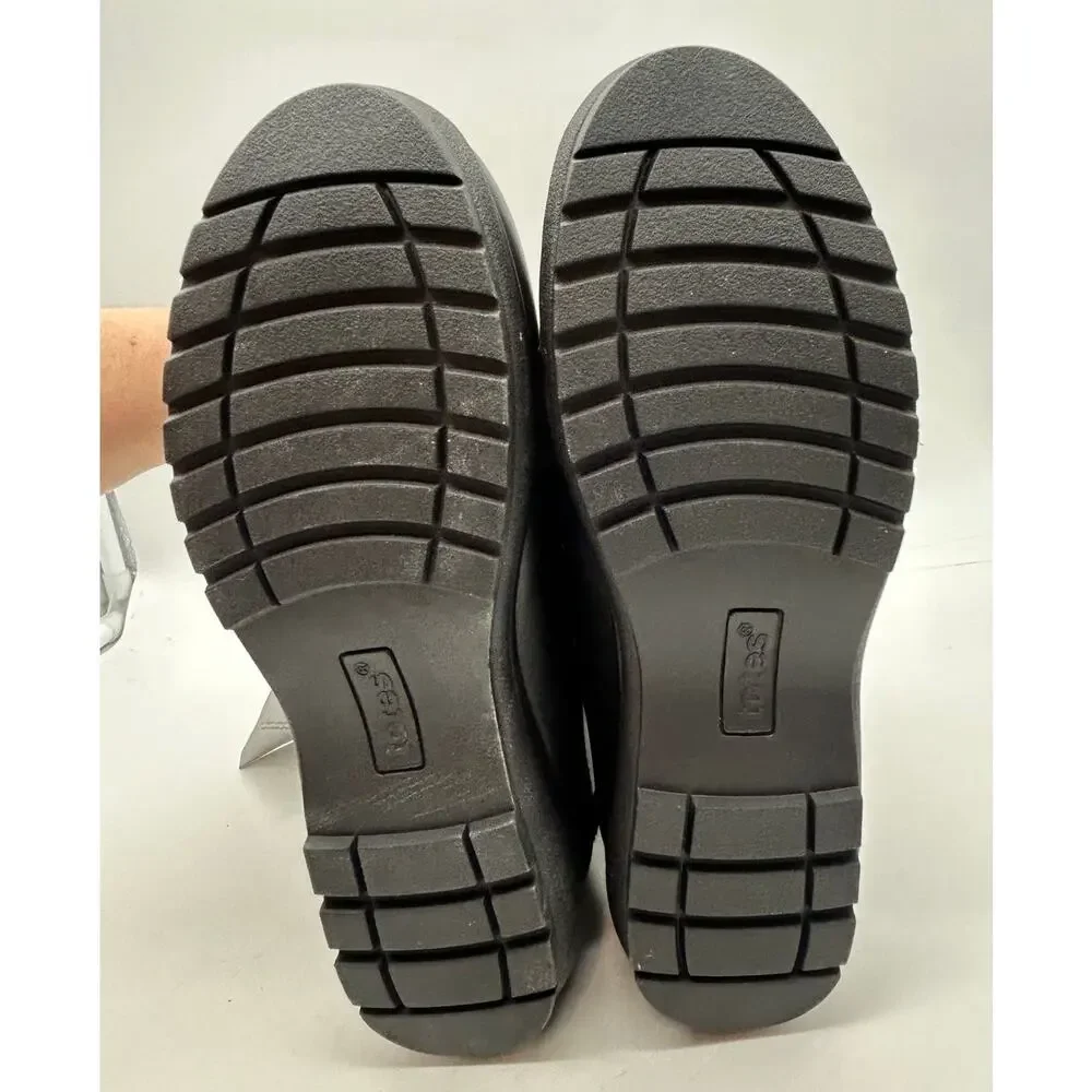New Totes Jennifer Black Waterproof Winter Snow Boots Women's Size 6W Faux Fur